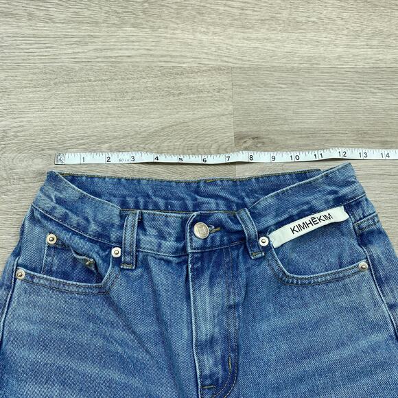 Kimhekim High Rise Flare Leg Jeans Women's 25 Y2K - Picture 5 of 10